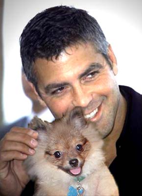 With Pal George Clooney
